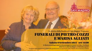 In diretta dalla Basilica di San Magno a Legnano Funerali di Pietro Cozzi e Marisa Agliati [upl. by Kcirttap]