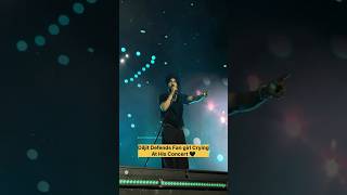 Diljit Dosanjh Defends Fan girl Crying At His Concert 🖤 Diljit hyderabad Live Show diljitdosanjh [upl. by Yatnahs839]