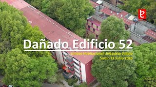 Dañado Edificio 52 UH Lindavista Sismo 23 Junio 2020  wwwedemxcom [upl. by Itnava]