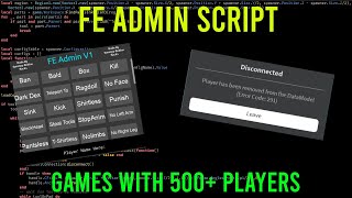 Roblox FE Admin Script 😈 roblox script exploit arceusx [upl. by Asiaj]