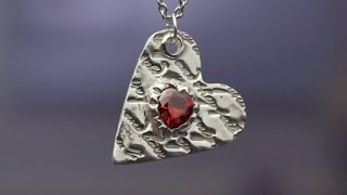 Art Clay® Silver Heres My Heart Necklace [upl. by Mall]