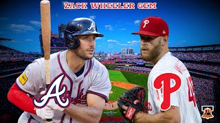 PHILLIES SHUT OUT THE BRAVES 30 ZACK WHEELER 7 INNINGS OF GREATNESS TURNER amp SOSA SOLO BOMBS [upl. by Nostets424]