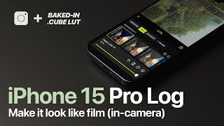 iPhone 15 Pro  bakedin LUT Test Apple Log [upl. by Korey]