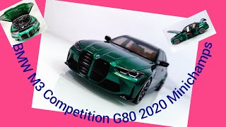 New Release in 4K BMW M3 Competition G80 Minichamps [upl. by Etteloc]