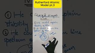 Rutherford Atomic Model pt3 chemistry shorts [upl. by Ailiec]