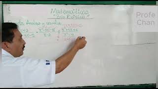 Operaciones Combinadas con Fracciones Algebraicas Matemáticas 9 Profe Chan [upl. by Annohs]