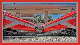 PENDOLINO IN DOPPIA COMPOSIZIONE Gli ETR 600 in servizio accoppiati per i treni AV a Benevento [upl. by Aruol792]