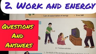 work and energy  class 9 science ncertsolutions [upl. by Pierre]