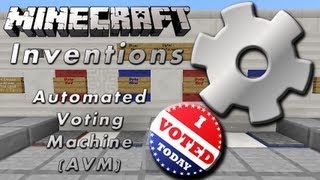 Automated Voting Machine AVM In Vanilla Minecraft [upl. by Otreblasiul]