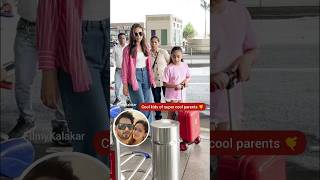 Cool and breezy mirakapoor with her quirky kids at the airport 🤙 filmykalakar mishakapoor [upl. by Bates]