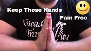 Massage Therapist Hand Care Tutorial on Self Care [upl. by Ayadahs]