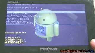 Hard reset factory wipe Touchmate PortoTab tablet [upl. by Aretahs488]