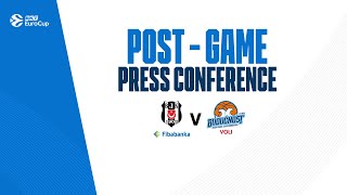 Beşiktaş Fibabanka  Buducnost VOLI  Press Conference [upl. by Harihat577]