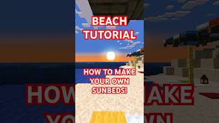 How to make your own SUNBEDS TUTORIAL Do you like it starrysky sunmer minecraft gaming [upl. by Trilbi]