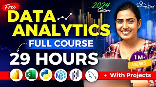 Data Analytics FULL Course for Beginners to Pro in 29 HOURS  2024 Edition [upl. by Notsirk820]