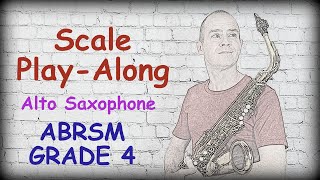 SAXOPHONE SCALES  Grade 4 ABRSM UK Syllabus PreExam Test  201821 Play Along video [upl. by Allemap]