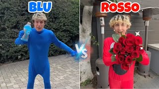 SFIDA DEL COLORE ROSSO VS BLU…CHI VINCERÀ 😱 [upl. by Wakefield]