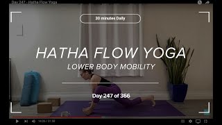 Day 247  Hatha Flow Yoga  Lower Body Mobility [upl. by Flory]