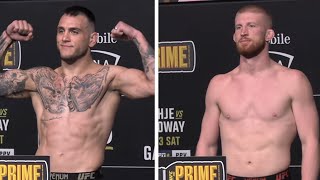 UFC 300 Official WeighIns Bo Nickal vs Cody Brundage [upl. by Enneite]