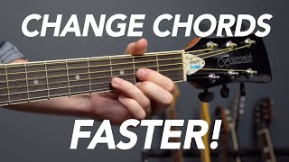 Change Chords FASTER on Guitar for Beginners [upl. by Acebber]