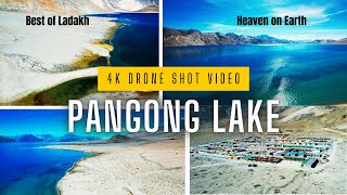 Pangong Lake in 4K A Drones Cinematic Journey through Himalayan Splendor pangonglake ladakh [upl. by Dugas]