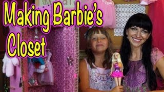 Barbies Closet  How We Make a Cool Accessory for our Barbie Dreamhouse [upl. by Mazonson]