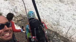 Mountaineers Capture Spectacular Avalanche in Canadas Rocky Mountains [upl. by Oremoh]