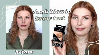 Schwarzkopf Dark Blonde Brow Tint Review  heidismakeup [upl. by Enortna587]