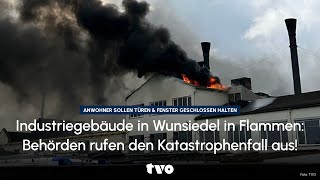 Katastrophenfall nach Großfeuer in Wunsiedel Über 500 Einsatzkräfte kämpfen gegen Flammen amp Rauch [upl. by Ahgem]