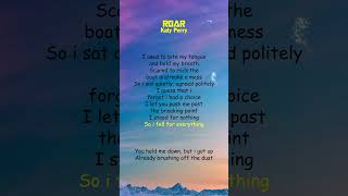 Katy Perry  Roar Lyrics shorts [upl. by Cecilius]