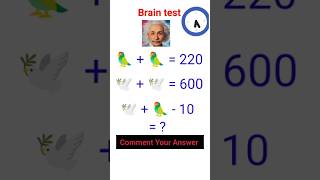 Brain Test 👉 Comment Your Answer shotssubscribe [upl. by Ogu855]