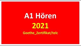 Start Deutsch A1 Hören modellsatz 2021 mit Lösungen  Sample paper  Vid  13 [upl. by Yak]