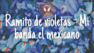 8D Ramito de violetas  Mi banda el mexicano   Lyrics  Letra [upl. by Witha632]