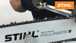 How to sharpen your chain the right way on a STIHL Chainsaw [upl. by Daphene]