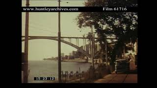 Trolleybuses of Oporto Portugal early 1970s Archive film 61716 [upl. by Gaudet]