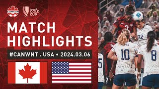 HIGHLIGHTS CANWNT 22 13 USA [upl. by Pickens9]