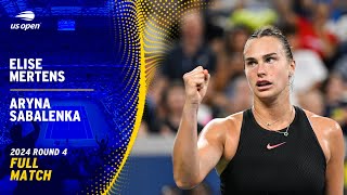 Elise Mertens vs Aryna Sabalenka Full Match  2024 US Open Round 4 [upl. by Adnuahsor]