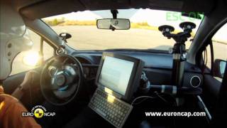 Euro NCAP  Toyota Yaris  2011  ESC test [upl. by Sirkin]