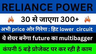 Reliance power share latest news  Big game in reliance power  FII and DII buying reliance power [upl. by Adrahs]