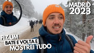 AQUI VOCÊ PODE VER NEVE EM MADRID  Puerto de Navacerrada [upl. by Onaicnop958]