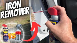 IRON REMOVER vs WD40  HOW TO REMOVE RUST SPOTS ON YOUR CARS PAINT [upl. by Savior]