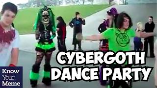 Alternate Angle Of The Iconic Viral Cybergoth Dance Party Discovered [upl. by Anauqat273]