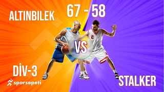 Altınbilek  Stalker  Div 3  Sporsepeti Basketbol Ligi [upl. by Zebulon]