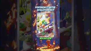 Pokemon Starter Evolution Edit Evolution of generation 1 Squirtle Bulbasaur Charmander pokemon [upl. by Jacquette]