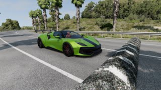 Cars vs Massive Speed Bumps 1 BeamNGDrive [upl. by Sharos777]