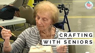 Arts amp Crafts with Seniors  Senior Center Gets Surprise [upl. by Trevethick38]