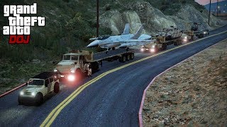 GTA 5 Roleplay  DOJ 233  Military Equipment Convoy Civilian [upl. by Tratner684]