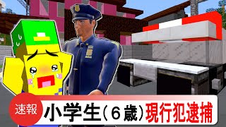 【逮捕された小学生😨】警察に捕まった友達を助けるマインクラフト【マイクラ Minecraft】ぽっぴんず [upl. by Assilrac243]