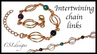 Intertwining chain links ⎮ Make your own chain series [upl. by Karlyn]