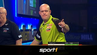 170er von MvG HighfinishFestival am 1 WMTag  SPORT1  DARTS [upl. by Sitrik]